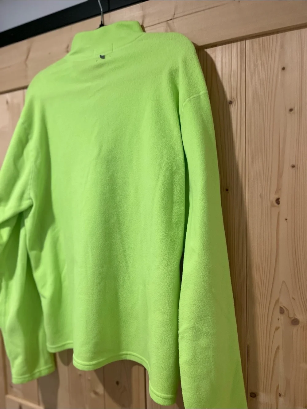 Ralph Lauren Men’s Neon Lime Quarter-Zip Fleece Pullover 🐎